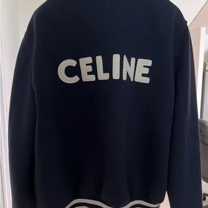 CELINE HOMME
Appliquéd Wool-Blend Bomber Jacket